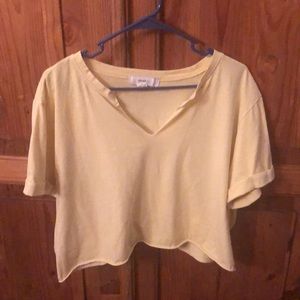 FORVER 21 Never worn yellow crop top